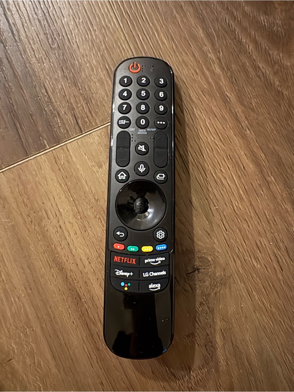 LG Black Voice Remote with Streaming App Hotkeys